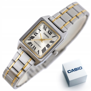 Casio dámske hodinky LTP-V007SG-9B + BOX Rímske číslice zlato-strieborná + BOX